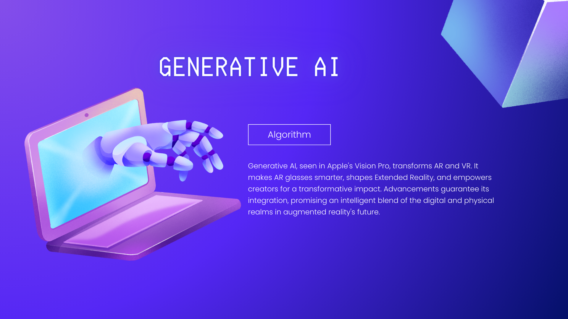 generative ai in augmented reality and virtual reality